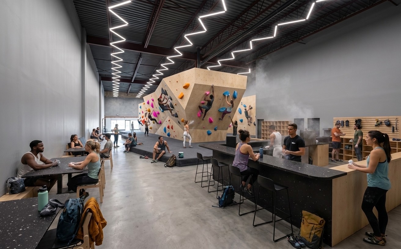 Café and lounge concept rendering